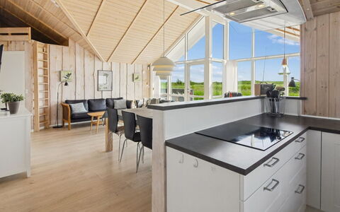 Jonna - 700M from the Sea: Interior Design, Flooring, Wood, Ceiling, Floor, Furniture, Kitchen, Light Fixture, Kitchen & Dining Room Table, Wood Flooring