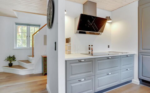 Emmeli - 1.2Km from the Sea: Interior Design, Flooring, Wood, Cabinetry, Floor, Furniture, Ceiling, Kitchen, Countertop, Home
