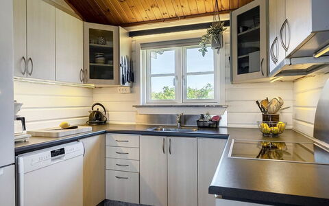 Algea - 300M from the Sea: Kitchen, Kitchen Appliance, Countertop, Major Appliance, Wood, Cabinetry, Home Appliance, Flooring, Interior Design, Furniture