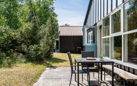 Elenor - 300M from the Sea: Cottage, Backyard, Yard, Garden Buildings, Shed, Siding, Outdoor Furniture, Log Cabin, Outdoor Structure, Shack