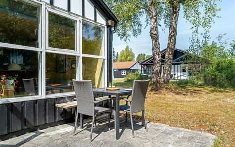 Elenor - 300M from the Sea: Cottage, Backyard, Yard, Garden Buildings, Shed, Siding, Outdoor Furniture, Log Cabin, Outdoor Structure, Shack
