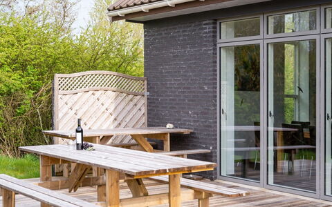 Henrieta - 4Km from the Sea: Furniture, Wood, Outdoor Furniture, Table, Chair, Outdoor Table, Hardwood, Wood Stain, Deck, Kitchen & Dining Room Table