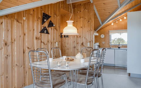 Bryniulf - 1.8Km from the Sea: Light Fixture, Wood, Ceiling, Interior Design, Lighting, Furniture, Home, Room, Kitchen & Dining Room Table, Kitchen