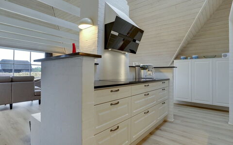 Ege - 200M from the Sea: Flooring, Interior Design, Wood, Cabinetry, Countertop, Kitchen, Floor, Ceiling, Furniture, Wood Flooring