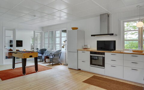 Rohan - 500M from the Sea: Flooring, Floor, Wood Flooring, Interior Design, Wood, Ceiling, Furniture, Kitchen, Laminate Flooring, Light Fixture