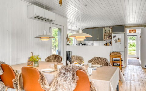 Gloria - 2.5Km from the Sea: Wood, Interior Design, Ceiling, Furniture, Kitchen & Dining Room Table, Flooring, Chair, Home, Dining Room, Light Fixture