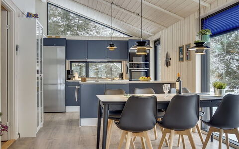 Hildegard - 1.5Km from the Sea: Interior Design, Furniture, Wood, Ceiling, Flooring, Light Fixture, Kitchen, Kitchen & Dining Room Table, Countertop, Lighting