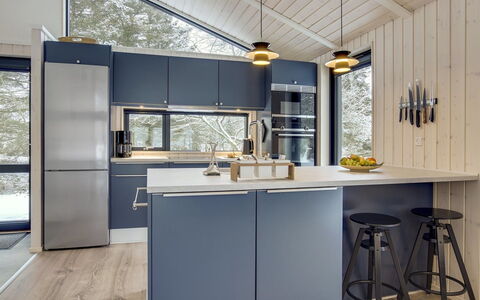 Hildegard - 1.5Km from the Sea: Kitchen, Furniture, Kitchen Appliance, Interior Design, Countertop, Wood, Ceiling, Flooring, Cabinetry, Major Appliance