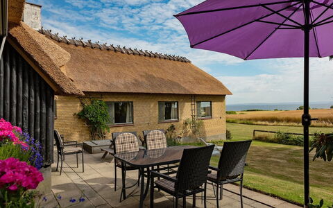 Edithe - 250M from the Sea: Roof, Cottage, Land Lot, Outdoor Furniture, Thatching, Shade, Garden, Farmhouse, Yard, Outdoor Table