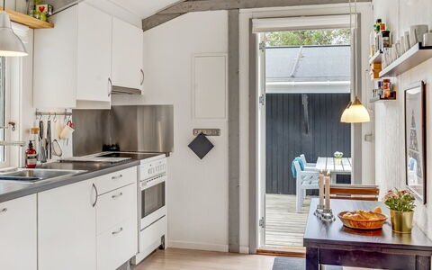 Eivy - 1Km from the Sea: Kitchen, Kitchen Appliance, Major Appliance, Countertop, Furniture, Flooring, Wood, Interior Design, Ceiling, Home Appliance