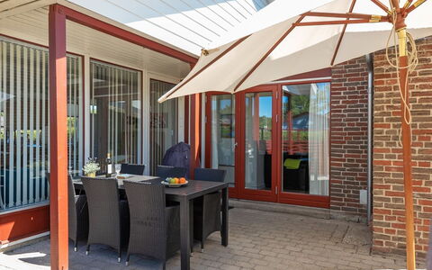 Birge - 200M from the Sea: Wood, Furniture, Outdoor Furniture, Chair, Shade, Flowerpot, Porch, Outdoor Table, Umbrella, Wood Stain