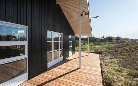 Janni - 250M from the Sea: Roof, House, Home, Cottage, Siding, Estate, Driveway, Garden Buildings, Yard, Shed