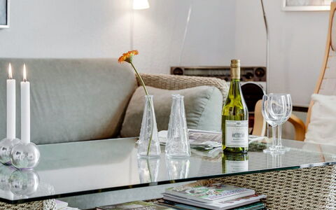 Enrica - 1Km from the Sea: Furniture, Interior Design, Table, Couch, Living Room, Lighting, Home, Flowerpot, Vase, Lamp