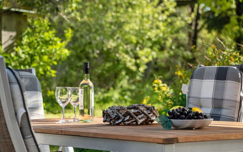 Iiro - 2.5Km from the Sea: Furniture, Outdoor Furniture, Wood, Table, Chair, Outdoor Table, Wood Stain, Hardwood, Patio, Food