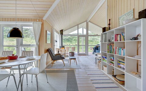 Asvalde - 150M from the Sea: Interior Design, Ceiling, Flooring, Living Room, Floor, Furniture, Couch, Room, Wood Flooring, Chair