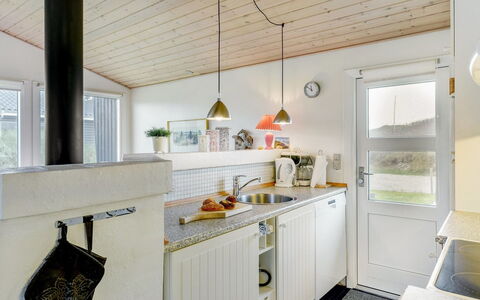 Galena - 100M from the Sea: Interior Design, Ceiling, Wood, Kitchen, Flooring, Countertop, Light Fixture, Furniture, Floor, Cabinetry