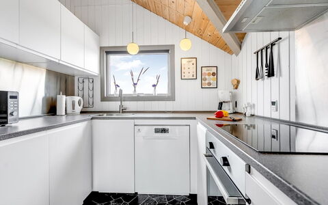 Valia - 400M to the Fjord: Kitchen, Countertop, Ceiling, Kitchen Appliance, Interior Design, Major Appliance, Home, Flooring, Home Appliance, Light Fixture