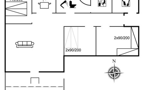 Valia - 400M to the Fjord: House, Home, Roof, Cottage, Shrub, Siding, Door, Garden, Farmhouse