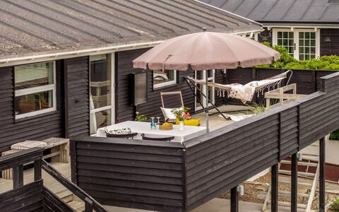 Athina - 200M from the Sea: Wood, Furniture, Outdoor Furniture, Porch, Outdoor Table, Roof, Home, Deck, Hardwood, Chair