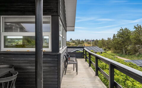 Athina - 200M from the Sea: Wood, Porch, Plank, Siding, Cottage, Deck, Hardwood, Balcony, Handrail, Daylighting