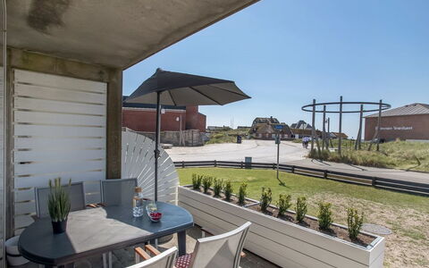 Jano - 100M from the Sea: Urban Design, Composite Material, Outdoor Furniture, Concrete, Chair, Apartment, Shade, Balcony, Patio, Outdoor Table