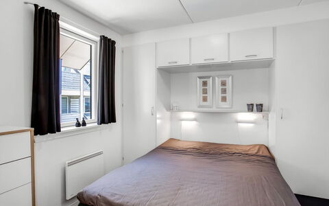 Jano - 100M from the Sea: Furniture, Interior Design, Bedroom, Bed, Bed Sheet, Room, Bedding, Floor, Flooring, Ceiling