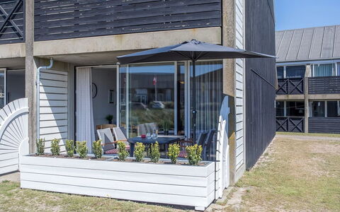 Jano - 100M from the Sea: Home, Siding, Composite Material, Door, Shade, Porch, Outdoor Furniture, Deck, Cottage, Chair