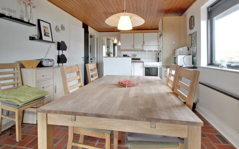 Sophine - 50M from the Sea: Furniture, Interior Design, Flooring, Floor, Wood, Table, Kitchen & Dining Room Table, Ceiling, Chair, Dining Room