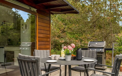 Felia - 500M from the Sea: Furniture, Outdoor Furniture, Wood, Chair, Table, Outdoor Table, Hardwood, Kitchen & Dining Room Table, Wood Stain, Garden