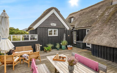 Christensen - 100M from the Sea: Roof, Wood, Home, House, Cottage, Architecture, Door, Siding, Thatching, Estate