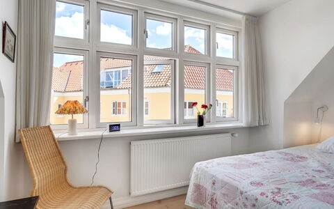 Fria - 500M from the Sea: Interior Design, Wood, Bedroom, Bed, Floor, Flooring, Ceiling, Room, Apartment, Bedding