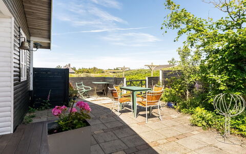 Katri - 500M from the Sea: Furniture, Chair, Outdoor Furniture, Flowerpot, Outdoor Table, Shade, Garden, Houseplant, Patio