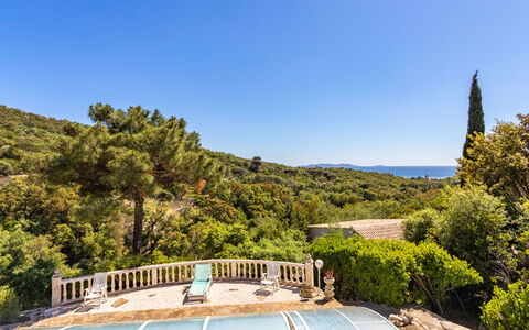 Maison de L'Hubac Bleu: Sky, Cloud, Plant, Azure, Tree, Natural Landscape, Swimming Pool, Landscape, Leisure, Outdoor Furniture