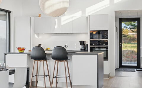 Malfred - 500M from the Sea: Furniture, Interior Design, Kitchen, Countertop, Flooring, Kitchen Appliance, Floor, Wood, Cabinetry, Chair