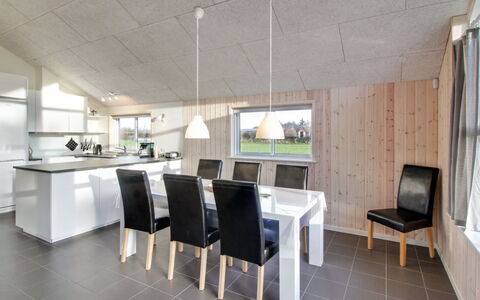 Ethel - 1.5Km to the Fjord: Ceiling, Wood, Light Fixture, Interior Design, Home, Furniture, Kitchen & Dining Room Table, Room, Kitchen, Chair