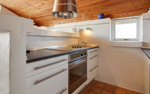 Enwald - 300M from the Sea: Kitchen, Countertop, Flooring, Kitchen Appliance, Interior Design, Wood, Ceiling, Major Appliance, Light Fixture, Floor