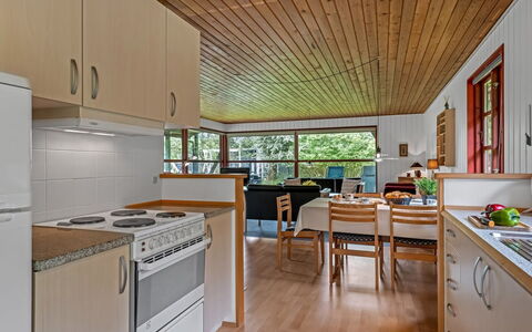 Grette - 1.5Km from the Sea: Furniture, Interior Design, Flooring, Floor, Kitchen, Wood, Ceiling, Wood Flooring, Countertop, Room