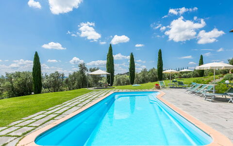 Casalsole: Cloud, Water, Sky, Plant, Property, Azure, Blue, Tree, Natural Landscape, Swimming Pool