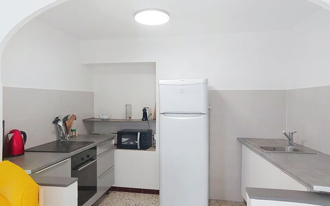 Mimosa: Flooring, Major Appliance, Interior Design, Kitchen, Kitchen Appliance, Floor, Ceiling, Countertop, Furniture, Lighting