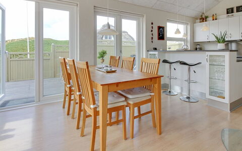 Ristana - 100M from the Sea: Furniture, Flooring, Interior Design, Floor, Wood, Ceiling, Wood Flooring, Dining Room, Kitchen & Dining Room Table, Chair