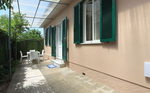 Villa Paola: Plant, Building, Daytime, Window, Shade, Interior Design, Wood, Road Surface, Wall, Real Estate