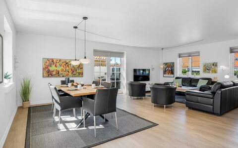 Springimile - 300M from the Sea: Furniture, Interior Design, Flooring, Couch, Floor, Ceiling, Chair, Living Room, Table, Wood