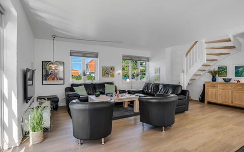 Springimile - 300M from the Sea: Furniture, Interior Design, Flooring, Couch, Floor, Wood, Ceiling, Wood Flooring, Living Room, Room