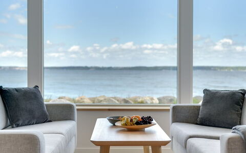Elsabeth - 20M from the Sea: Furniture, Interior Design, Floor, Flooring, Sea, Couch, Room, Ocean, Living Room