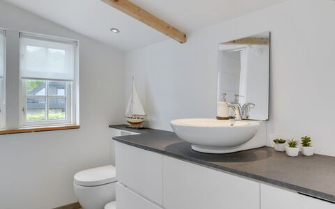 Elsabeth - 20M from the Sea: Bathroom, Plumbing Fixture, Bathroom Sink, Sink, Interior Design, Flooring, Bathroom Cabinet, Tap, Floor, Plumbing