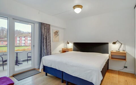 Pekka - 50M from the Sea: Interior Design, Flooring, Furniture, Floor, Ceiling, Bed, Bedroom, Room, Bed Frame, Apartment