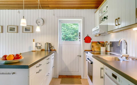 Lucie - 1.5Km from the Sea: Wood, Flooring, Interior Design, Ceiling, Countertop, Kitchen, Floor, Light Fixture, Home, Cabinetry