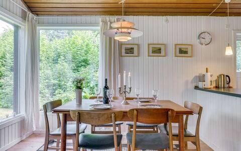 Lucie - 1.5Km from the Sea: Furniture, Interior Design, Wood, Flooring, Light Fixture, Ceiling, Dining Room, Kitchen & Dining Room Table, Chair, Table