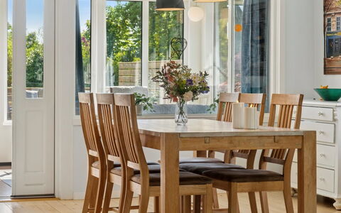 Ømund - 600M to the Fjord: Furniture, Flooring, Wood, Floor, Dining Room, Interior Design, Kitchen & Dining Room Table, Table, Chair, Wood Stain