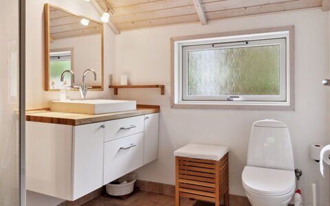 Merina - 700M from the Sea: Bathroom, Bathroom Sink, Plumbing Fixture, Flooring, Interior Design, Sink, Floor, Wood, Tap, Bathroom Cabinet